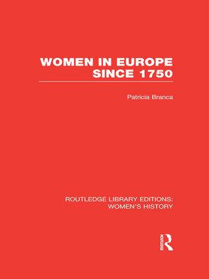 cover image of Women in Europe since 1750